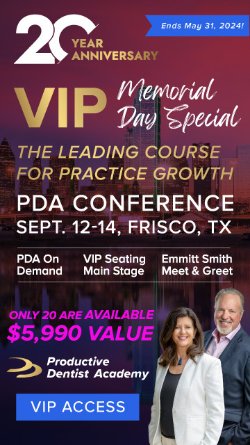 20 Year Anniversary Productive Dentist Academy Conference - The Nation's Leading Course on dental Practice Growth