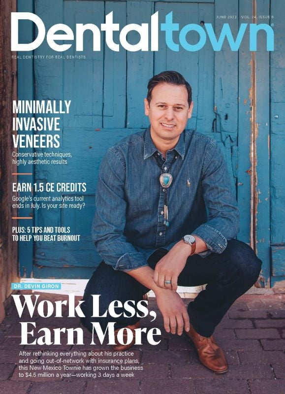 DentalTown June 2023 Cover featuring Dr. Devin Giron