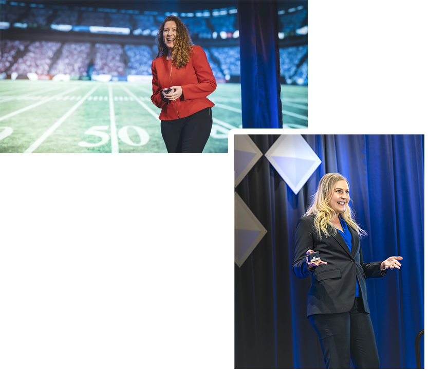 Regan Robertson and Sara Hansen