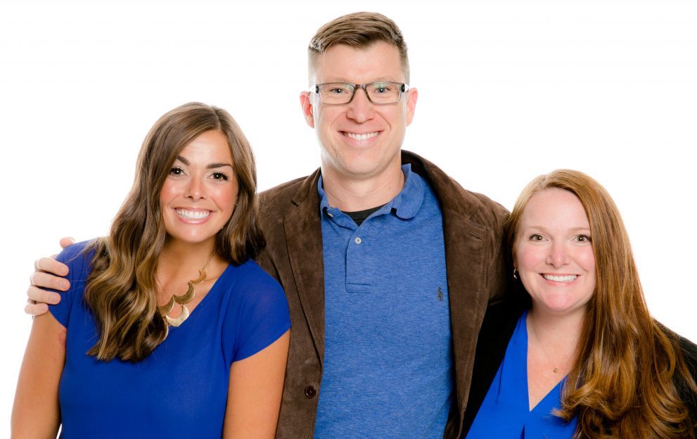 Dr. Chad Johnson (center) is confident in his business and marketing efforts with the assistance of PDA MarketingCoach, Jenni Bollman (left) and PDA Business Development Coach, Kari Miller.