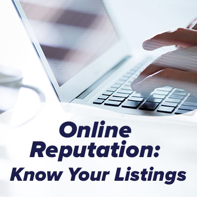 Online Reputation: Know Your Listings
