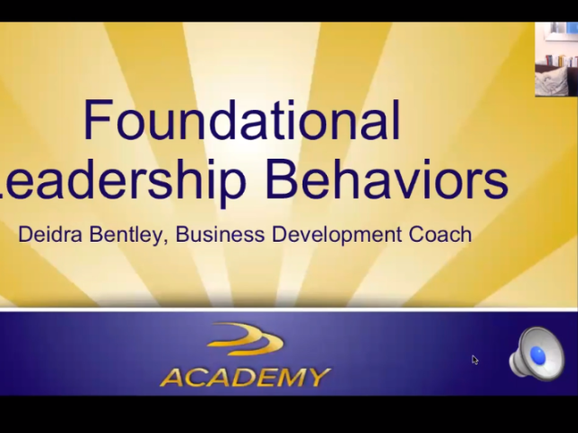 Leadership Mastermind Series: Foundational Leadership Behavior